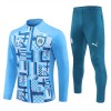 Sudadera De Entrenamiento Olympique de Marseille Cremallera De Cuarto 2024-25 Azul - Hombre